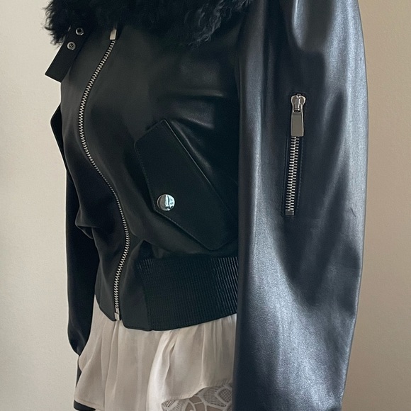 🚨 Limited Edition 🚨Michael Kors Collection Studio 54 Leather Jacket - Picture 8 of 17